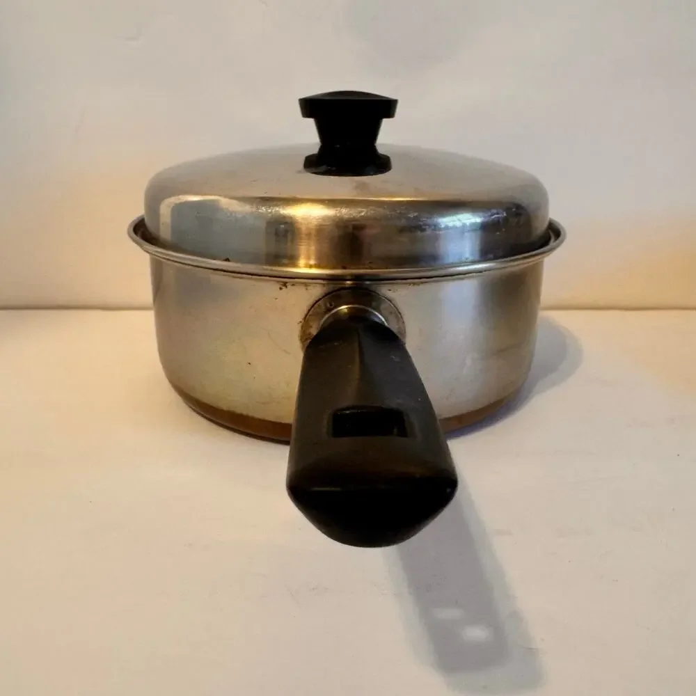 Rare Revere Ware Copper Clad Penney's Line Saucepan & Lid Vintage Ltd Ed 1.5-2 L